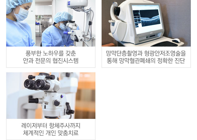 연세안과망막혈관폐쇄치료특징