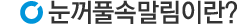 눈꺼풀속말림이란